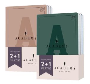 Zeszyt A5/60K kratka Academy MIX. Wydawca: INTERDRUK. Multiszop.pl Opakowanie Zeszyt A5/60K kratka Academy MIX