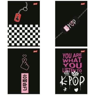 Opakowanie Zeszyt A5/60k kratka K-Pop Vibes (10szt)
