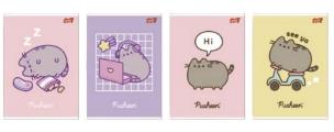 Opakowanie Zeszyt A5/60K kratka laminowany Pusheen (10szt)