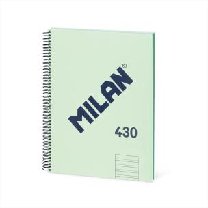 Opakowanie Zeszyt na spirali A4/80K 2linia zielony MILAN