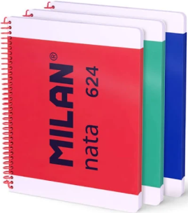 Zeszyt na spirali A4/80K gładki 1918 mix (3szt). Wydawca: MILAN. Multiszop.pl Opakowanie Zeszyt na spirali A4/80K gładki 1918 mix (3szt)
