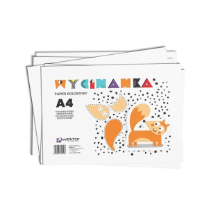 Opakowanie Zeszyt papierów kolorowych A4/8K wycinanka (20szt)