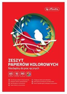 Opakowanie Zeszyt papierów kolorowych A5/10K (10szt) HERLITZ