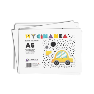 Opakowanie Zeszyt papierów kolorowych A5/8K wycinanka (20szt)