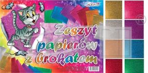 Opakowanie Zeszyt papierów z brokatem (B4)