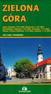 Zielona Góra - plan miasta w.2024. Wydawca: Sygnatura. Multiszop.pl Opakowanie Zielona Góra - plan miasta w.2024