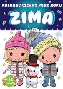 Okładka książki ZIMA. Koloruj. Cztery pory roku