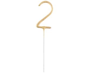 Opakowanie Zimne ognie Cyfra 2 złote