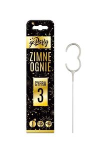 Opakowanie Zimne ognie Cyfra 3