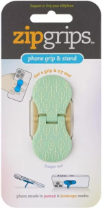 Opakowanie ZipGrip uchwyt na palce do telefonu Zielone liści
