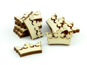 Znaczniki drewniane - korona. Wydawca: Crafters. Multiszop.pl Opakowanie Znaczniki drewniane - korona