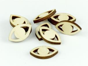 Znaczniki drewniane - oko. Wydawca: Crafters. Multiszop.pl Opakowanie Znaczniki drewniane - oko