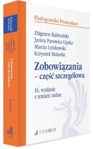 Okładka książki Zobowiązania - część szczegółowa z testami online
