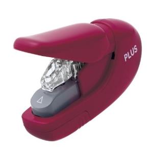 Zszywacz Staple-Free SL106-AB 5K wiśniowy PLUS. Wydawca: Plus. Multiszop.pl Opakowanie Zszywacz Staple-Free SL106-AB 5K wiśniowy PLUS