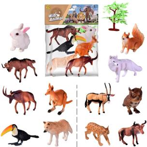 Opakowanie Zwierzęta dzikie zoo 6szt MIX