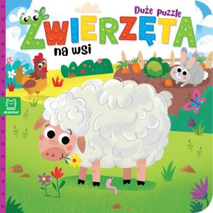 Zwierzęta na wsi. Duże puzzle. Autor: Michalec Bogusław. Multiszop.pl Okładka książki Zwierzęta na wsi. Duże puzzle