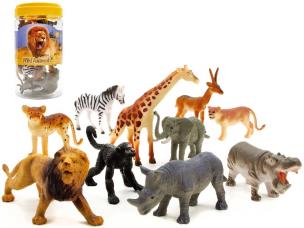 Opakowanie Zwierzęta Safari w słoiku 10szt