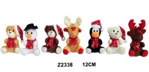 Opakowanie Zwierzęta świąteczne 12cm MIX