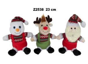 Opakowanie Zwierzęta świąteczne 23cm MIX