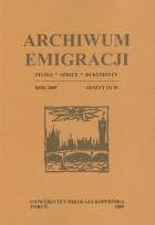 Opakowanie Archiwum Emigracji Zeszyt 10