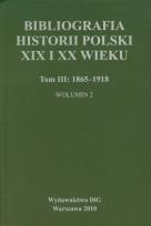 Okładka książki Bibliografia historii polski XIX i XX wieku