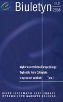 Opakowanie Biuletyn Biuro Informacji Rady Europy 2/2008