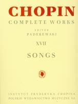 Okładka książki Chopin Complete Works XVII Pieśni