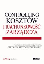 Okładka książki Controlling kosztów i rachunkowość zarządcza