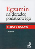 Opakowanie Egzamin na doradcę podatkowego Teksty ustaw