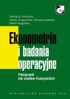 Opakowanie Ekonometria i badania operacyjne. Podręcznik dla studiów licencjackich