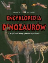 Okładka książki Encyklopedia dinozaurów czarna