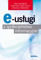 Okładka książki E-usługi a społeczeństwo informacyjne