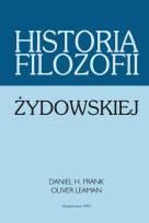Okładka książki Historia filozofii żydowskiej