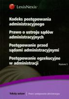 Opakowanie Kodeks postępowania administracyjnego Prawo o ustroju sądów administracyjnych Postępowanie przed sądami administracyjnymi Postępowanie egzekucyjne w administracji