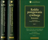 Opakowanie Kodeks postępowania cywilnego Komentarz tom 1-3
