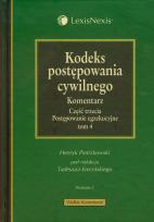 Okładka książki Kodeks postępowania cywilnego Komentarz tom 4