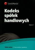 Okładka książki Kodeks spółek handlowych