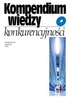 Opakowanie Kompendium wiedzy o konkurencyjności