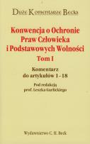 Opakowanie Konwencja o ochronie praw człowieka i Podstawowych Wolności t.1
