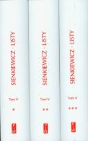 Okładka książki Listy Tom V cz.1/2/3 TW - Henryk Sienkiewicz