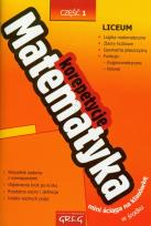 Okładka książki Matematyka LO 1 korepetycje GREG