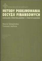 Okładka książki Metody podejmowania decyzji finansowych