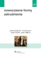 Okładka książki Nowoczesne formy zatrudnienia