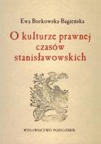 Okładka książki O kulturze prawnej czasów stanisławowskich