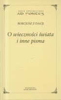 Okładka książki O wieczności świata i inne pisma