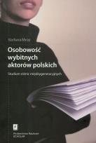 Okładka książki Osobowość wybitnych aktorów polskich