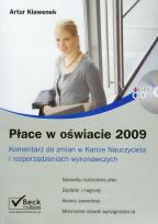 Okładka książki Płace w oświacie 2009