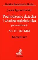 Okładka książki Pochodzenie dziecka i władza rodzicielska po nowelizacji komentarz