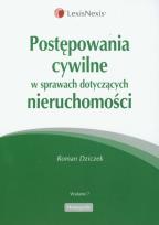 Okładka książki Postępowania cywilne w sprawach dotyczących nieruchomości