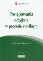 Okładka książki Postępowania odrębne w procesie cywilnym